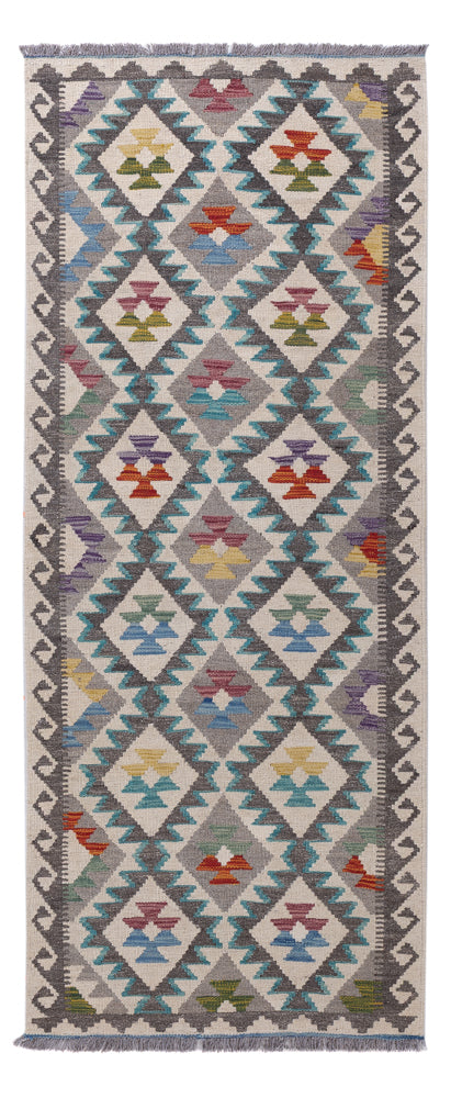 Runner Kelim Rug - Splash - 206 x 80 cm - multicolored