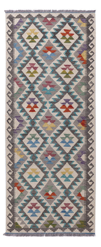 Runner Kelim Rug - Splash - 206 x 80 cm - multicolored