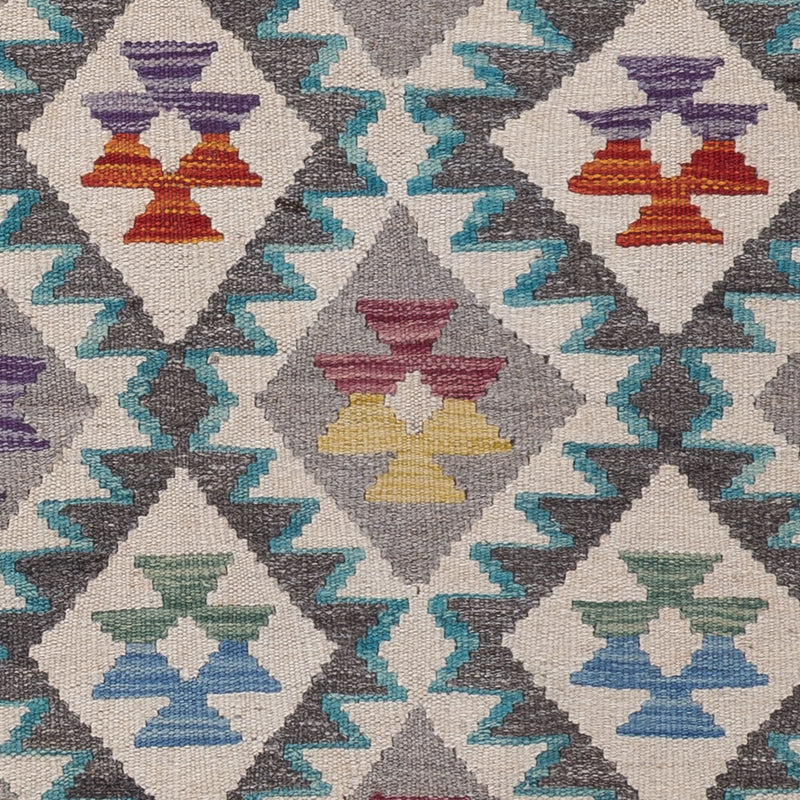 Runner Kelim Rug - Splash - 206 x 80 cm - multicolored