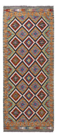 Runner Kelim Rug - Splash - 197 x 84 cm - multicolored