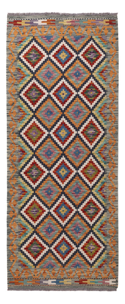 Runner Kelim Rug - Splash - 197 x 84 cm - multicolored