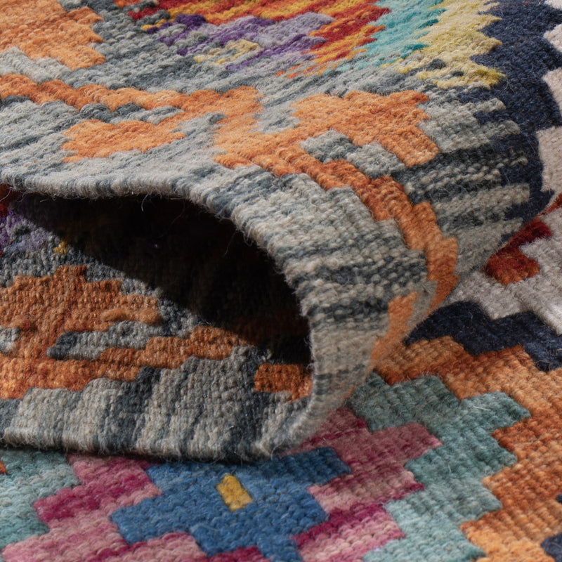 Runner Kelim Rug - Splash - 197 x 84 cm - multicolored