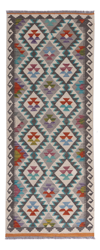 Runner Kelim Rug - Splash - 209 x 79 cm - multicolored