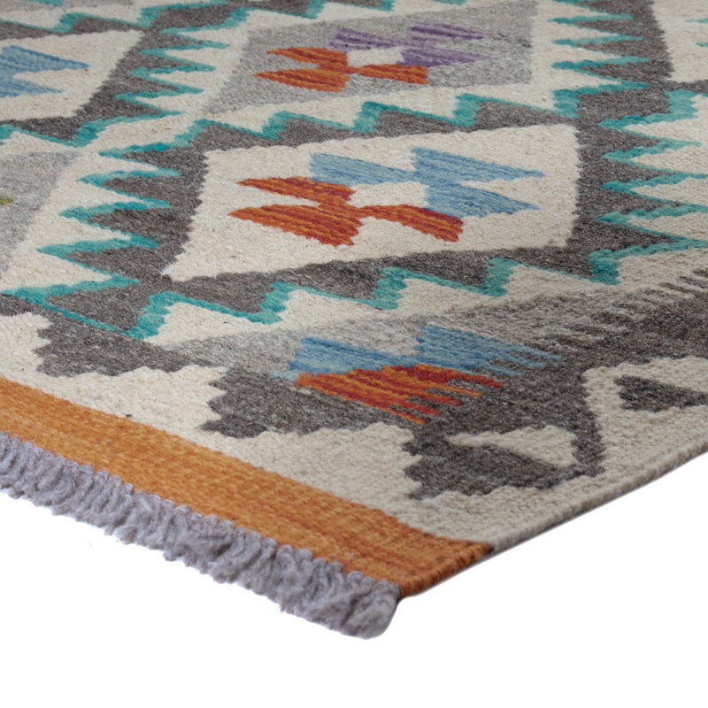 Runner Kelim Rug - Splash - 209 x 79 cm - multicolored