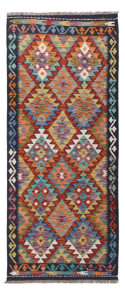Runner Kelim Rug - Splash - 191 x 80 cm - multicolored