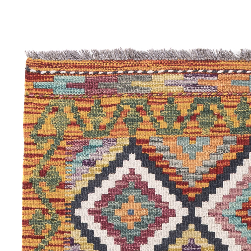 Runner Kelim Rug - Splash - 197 x 84 cm - multicolored