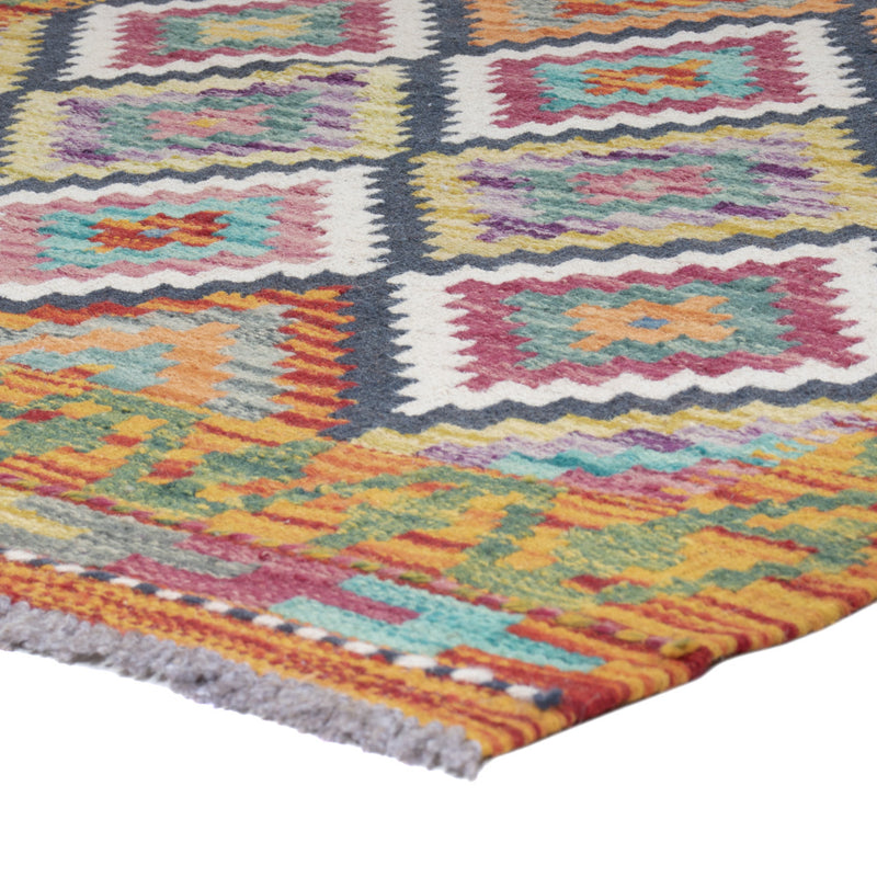 Runner Kelim Rug - Splash - 197 x 84 cm - multicolored