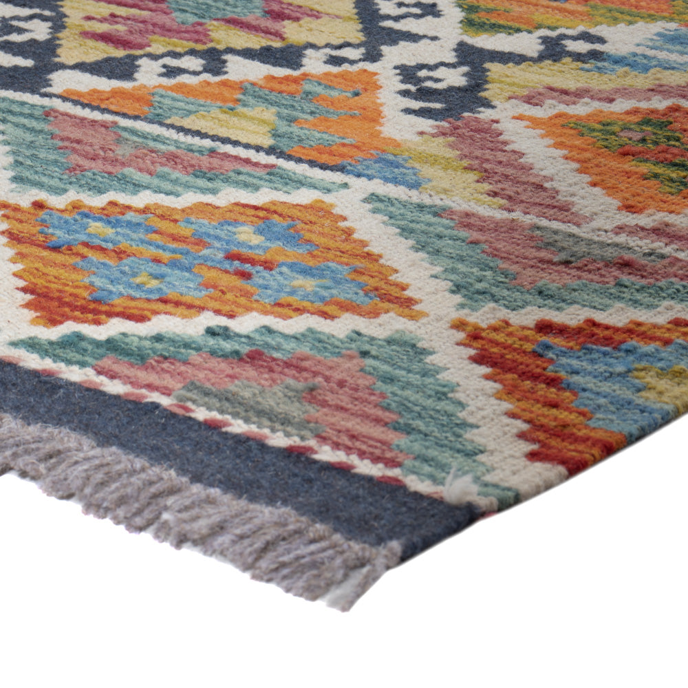 Runner Kelim Rug - Splash - 190 x 80 cm - multicolored