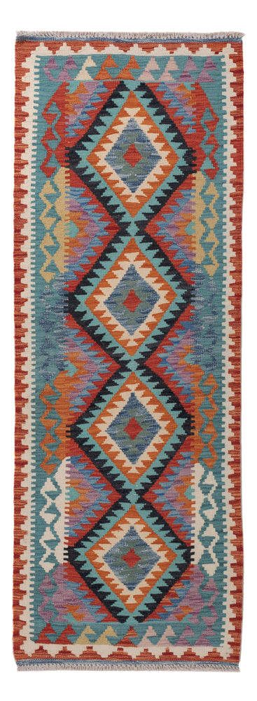 Runner Kelim Rug - Splash - 203 x 73 cm - multicolored