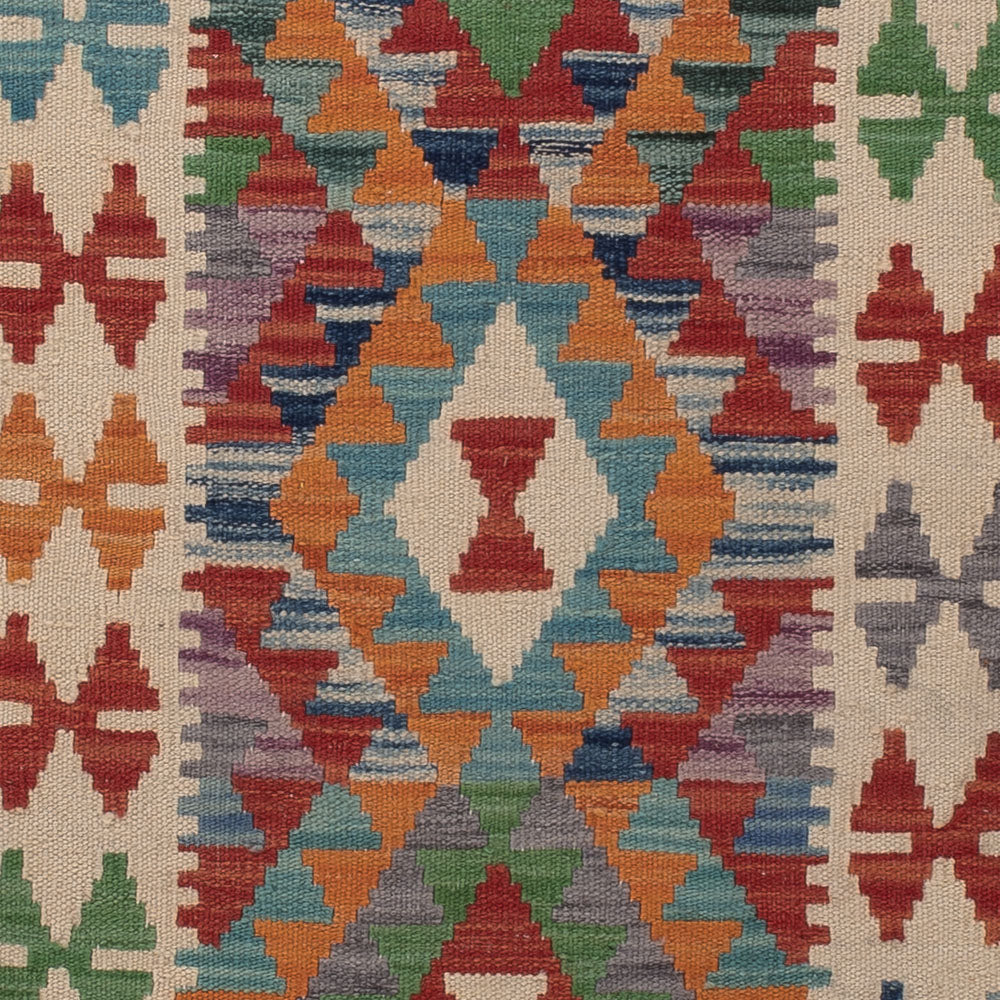 Runner Kelim Rug - Splash - 209 x 76 cm - multicolored