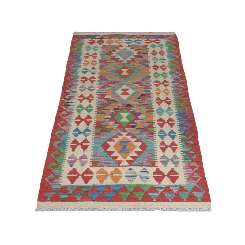 Runner Kelim Rug - Splash - 209 x 76 cm - multicolored