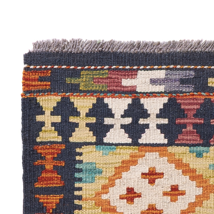 Runner Kelim Rug - Splash - 217 x 60 cm - multicolored