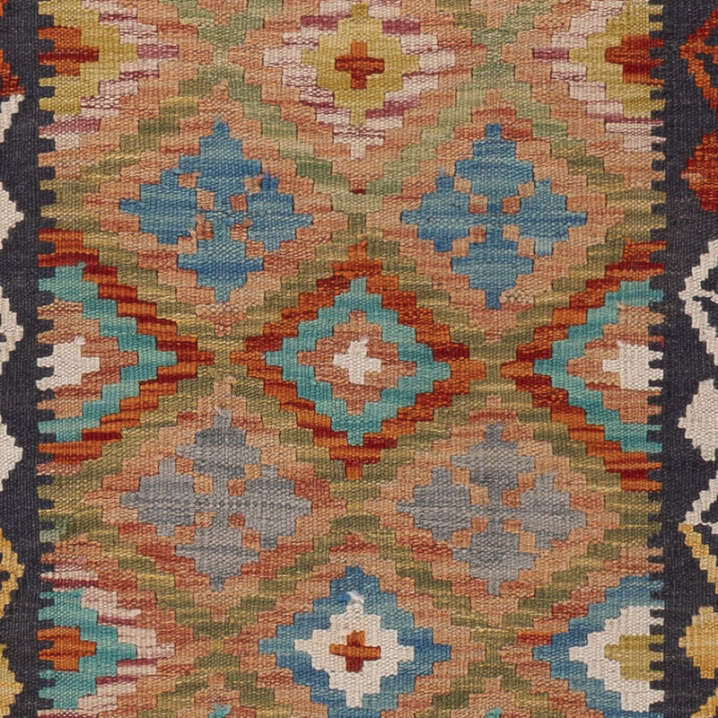 Runner Kelim Rug - Splash - 203 x 58 cm - multicolored