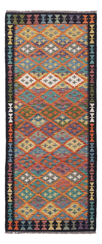 Runner Kelim Rug - Splash - 202 x 84 cm - multicolored