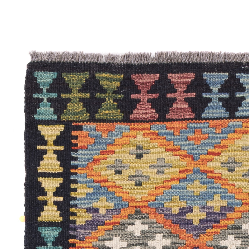 Runner Kelim Rug - Splash - 202 x 84 cm - multicolored