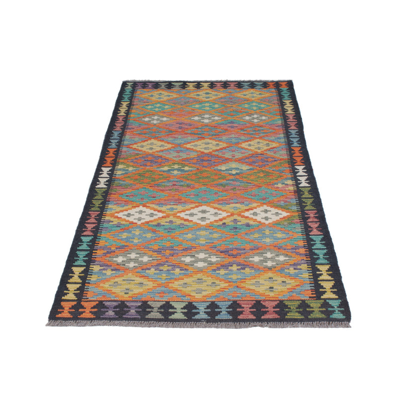 Runner Kelim Rug - Splash - 202 x 84 cm - multicolored