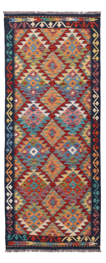 Runner Kelim Rug - Splash - 203 x 79 cm - multicolored