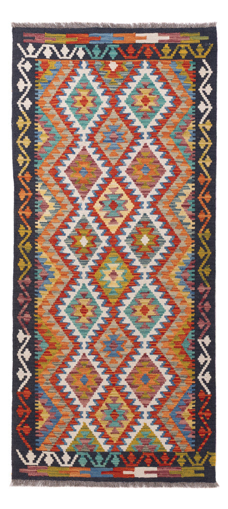 Runner Kelim Rug - Splash - 197 x 86 cm - multicolored