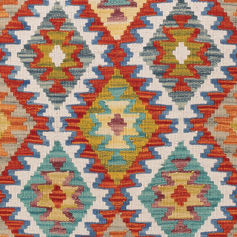 Runner Kelim Rug - Splash - 197 x 86 cm - multicolored