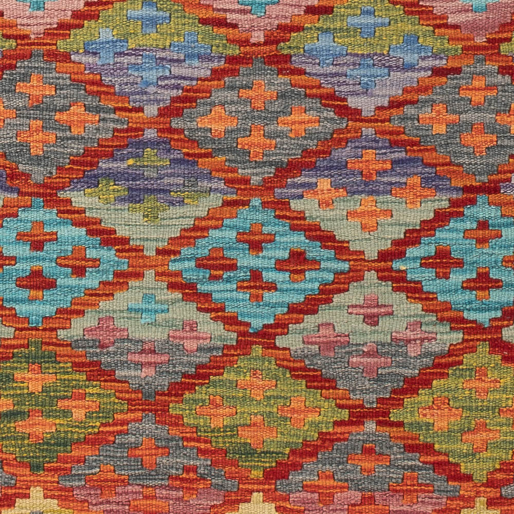 Runner Kelim Rug - Splash - 195 x 84 cm - multicolored