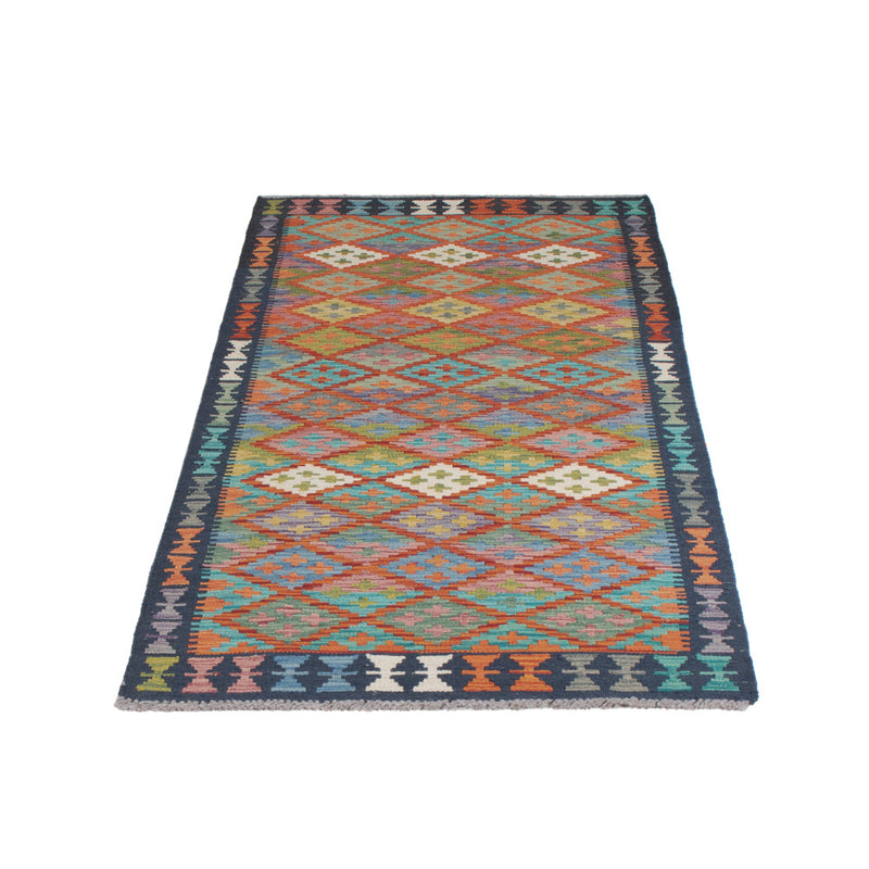 Runner Kelim Rug - Splash - 195 x 84 cm - multicolored