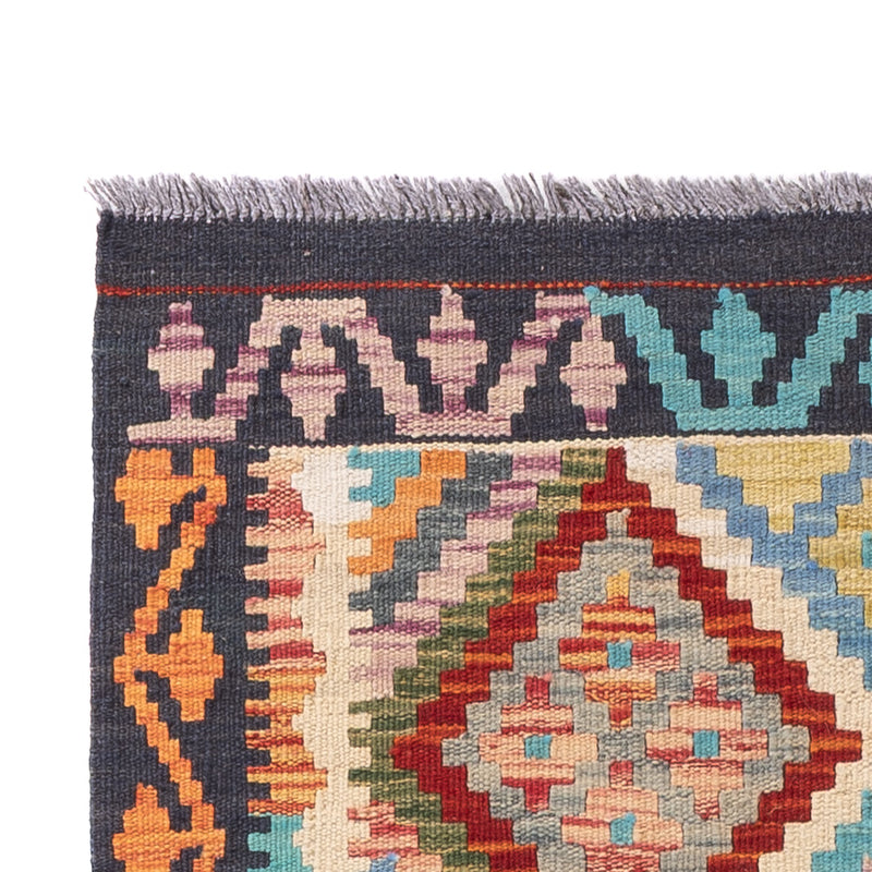 Runner Kelim Rug - Splash - 193 x 79 cm - multicolored