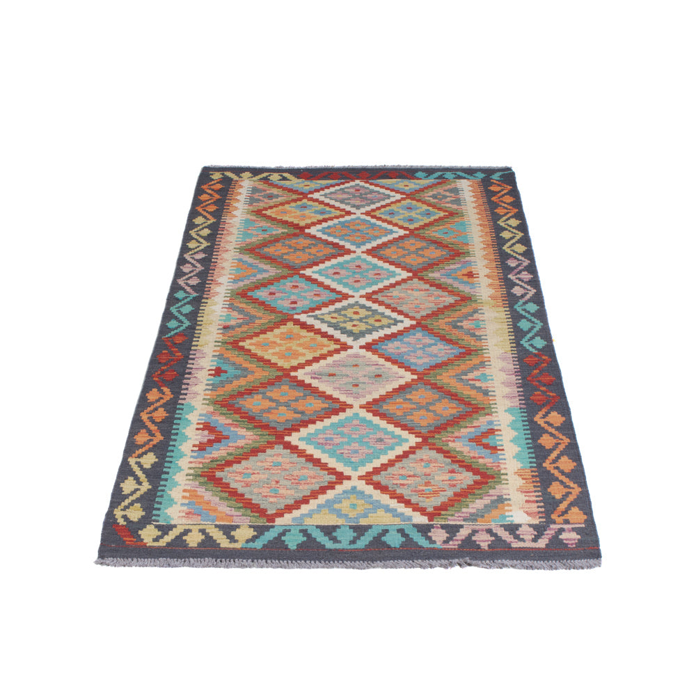 Runner Kelim Rug - Splash - 193 x 79 cm - multicolored