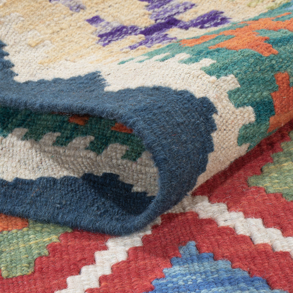 Runner Kelim Rug - Splash - 200 x 71 cm - multicolored