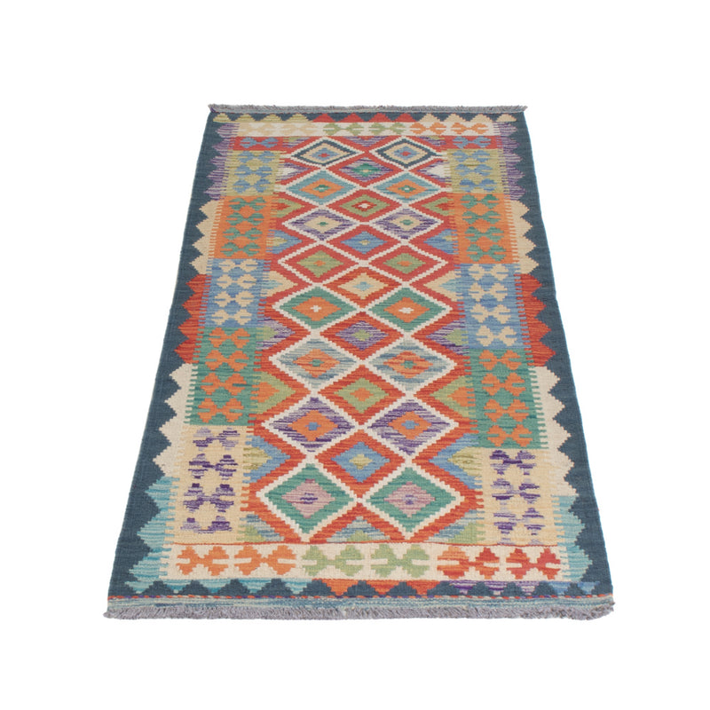 Runner Kelim Rug - Splash - 200 x 71 cm - multicolored