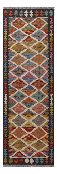 Runner Kelim Rug - Splash - 202 x 67 cm - multicolored