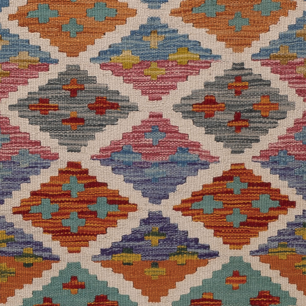 Runner Kelim Rug - Splash - 202 x 67 cm - multicolored