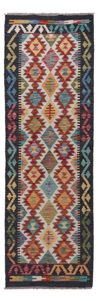 Runner Kelim Rug - Splash - 192 x 62 cm - multicolored
