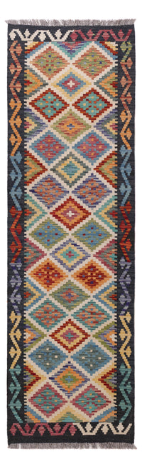 Runner Kelim Rug - Splash - 200 x 61 cm - multicolored