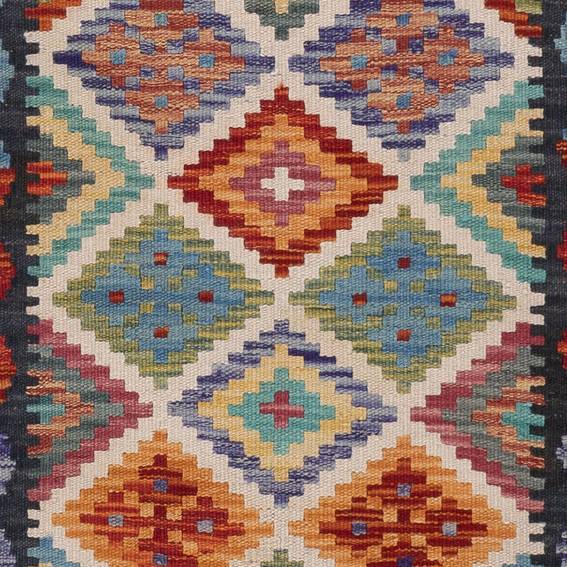 Runner Kelim Rug - Splash - 200 x 61 cm - multicolored