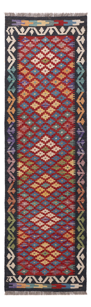 Runner Kelim Rug - Splash - 200 x 60 cm - multicolored