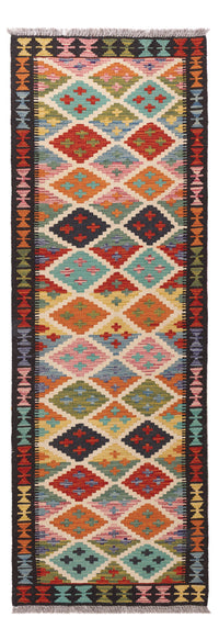 Runner Kelim Rug - Splash - 197 x 63 cm - multicolored