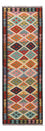 Runner Kelim Rug - Splash - 197 x 63 cm - multicolored