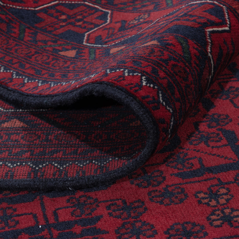 Afghan Rug - Kunduz - 238 x 168 cm - dark red