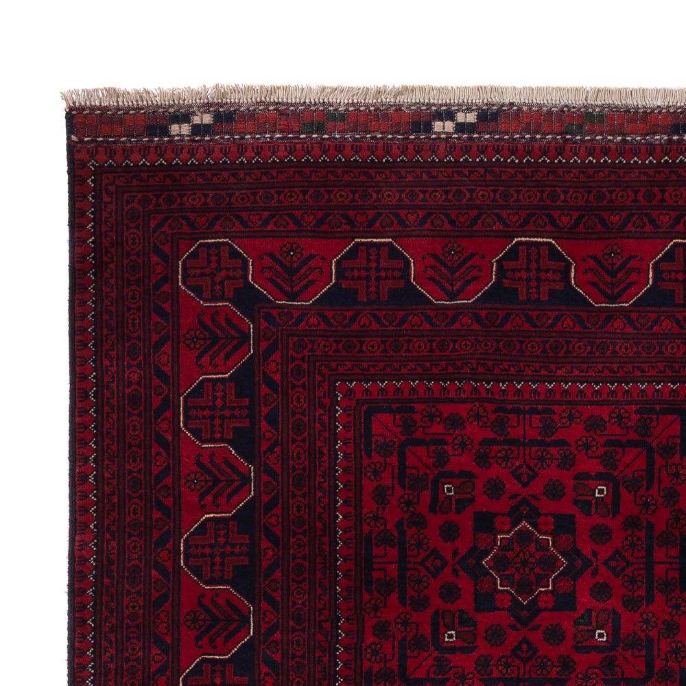 Afghan Rug - Kunduz - 235 x 164 cm - dark red