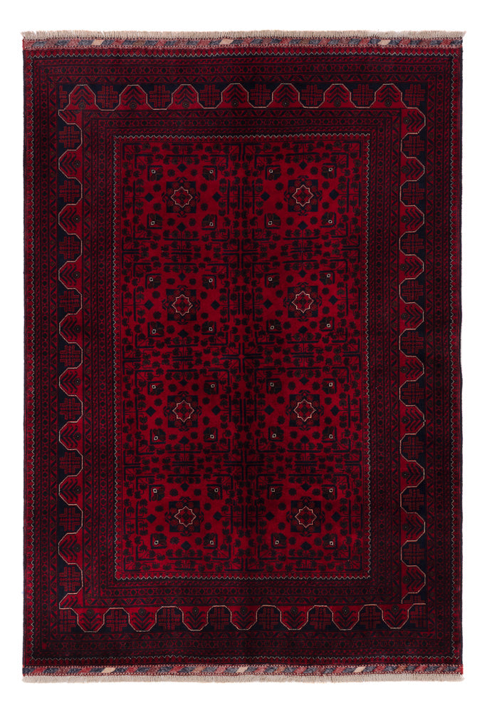 Afghan Rug - Kunduz - 237 x 170 cm - dark red