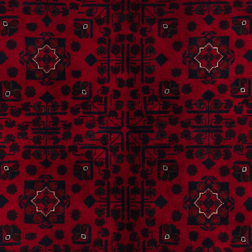 Afghan Rug - Kunduz - 237 x 170 cm - dark red