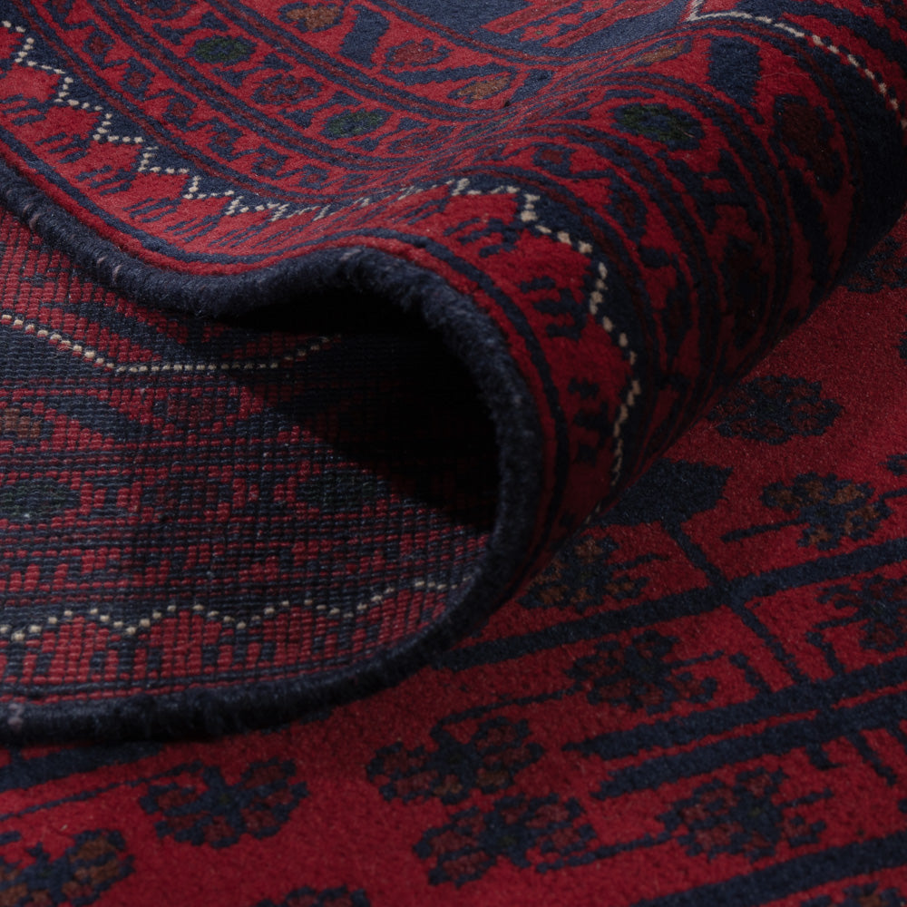 Afghan Rug - Kunduz - 237 x 170 cm - dark red