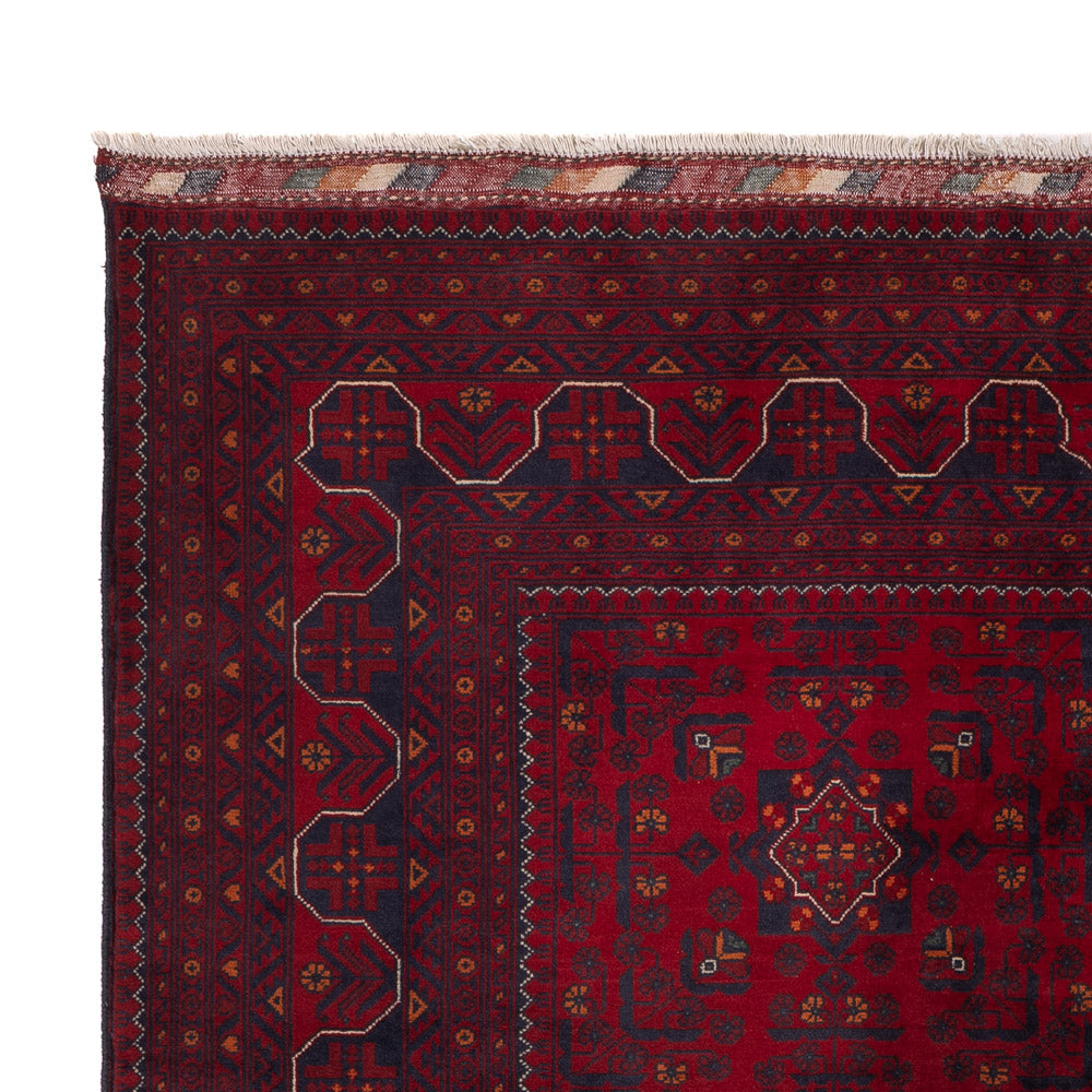 Afghan Rug - Kunduz - 236 x 167 cm - dark red