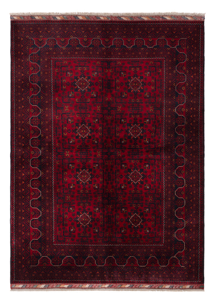 Afghan Rug - Kunduz - 244 x 170 cm - dark red