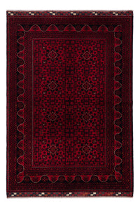 Afghan Rug - Kunduz - 234 x 163 cm - dark red