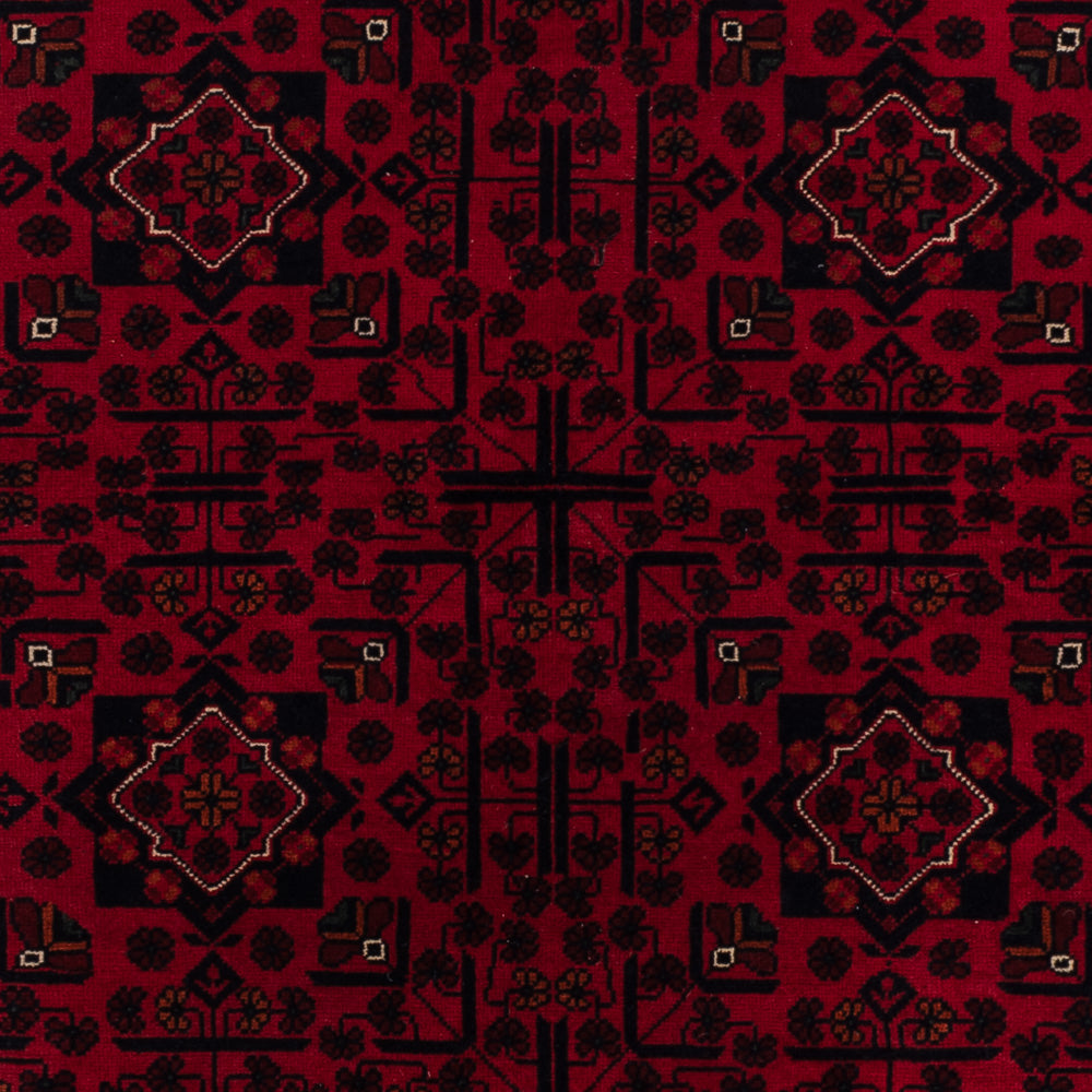 Afghan Rug - Kunduz - 234 x 163 cm - dark red