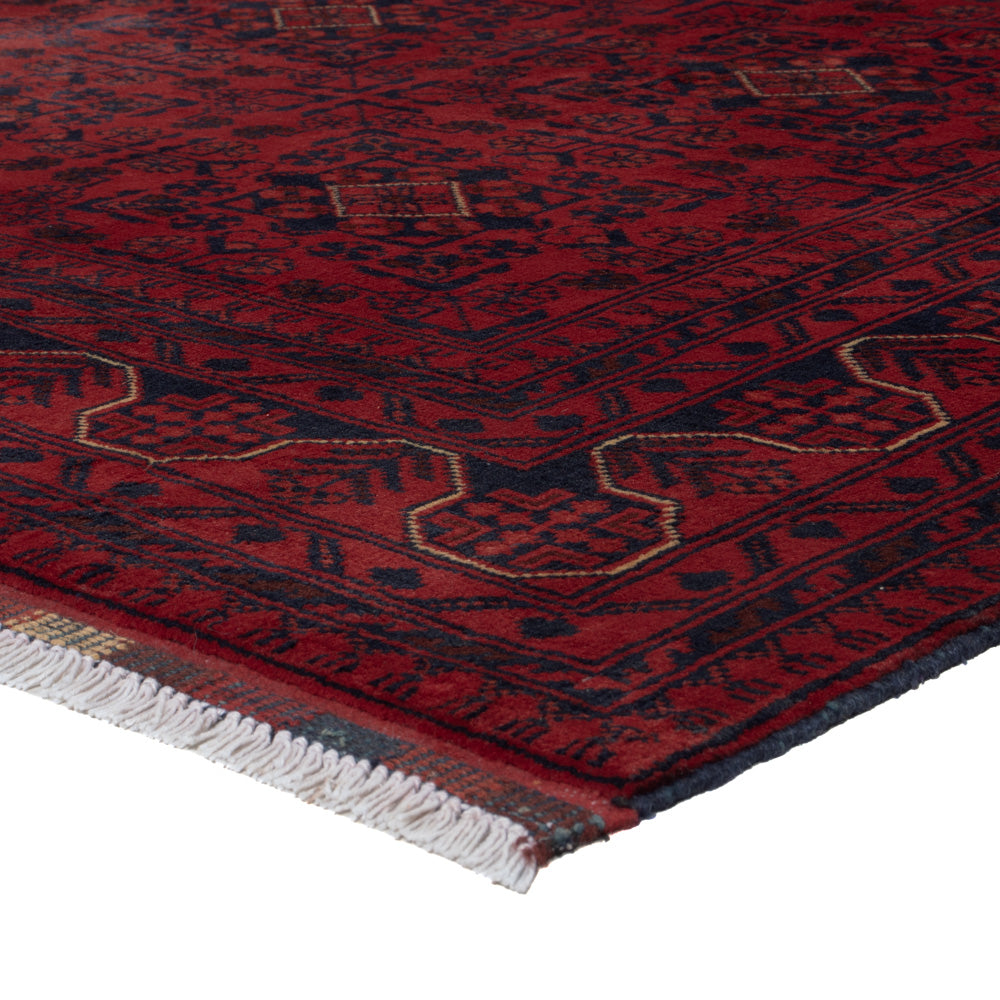 Afghan Rug - Kunduz - 229 x 171 cm - dark red