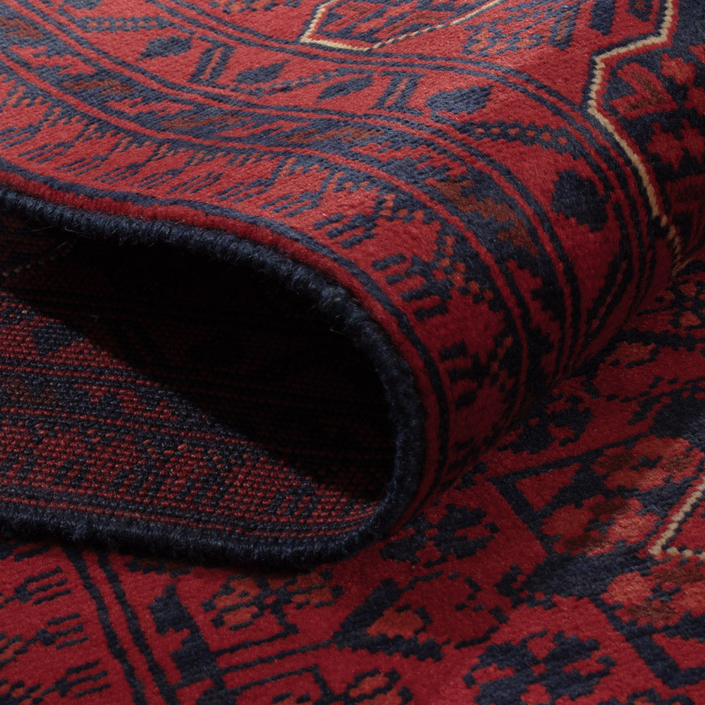 Afghan Rug - Kunduz - 229 x 171 cm - dark red