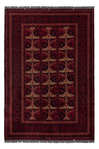 Afghan Rug - Kunduz - 238 x 163 cm - dark red