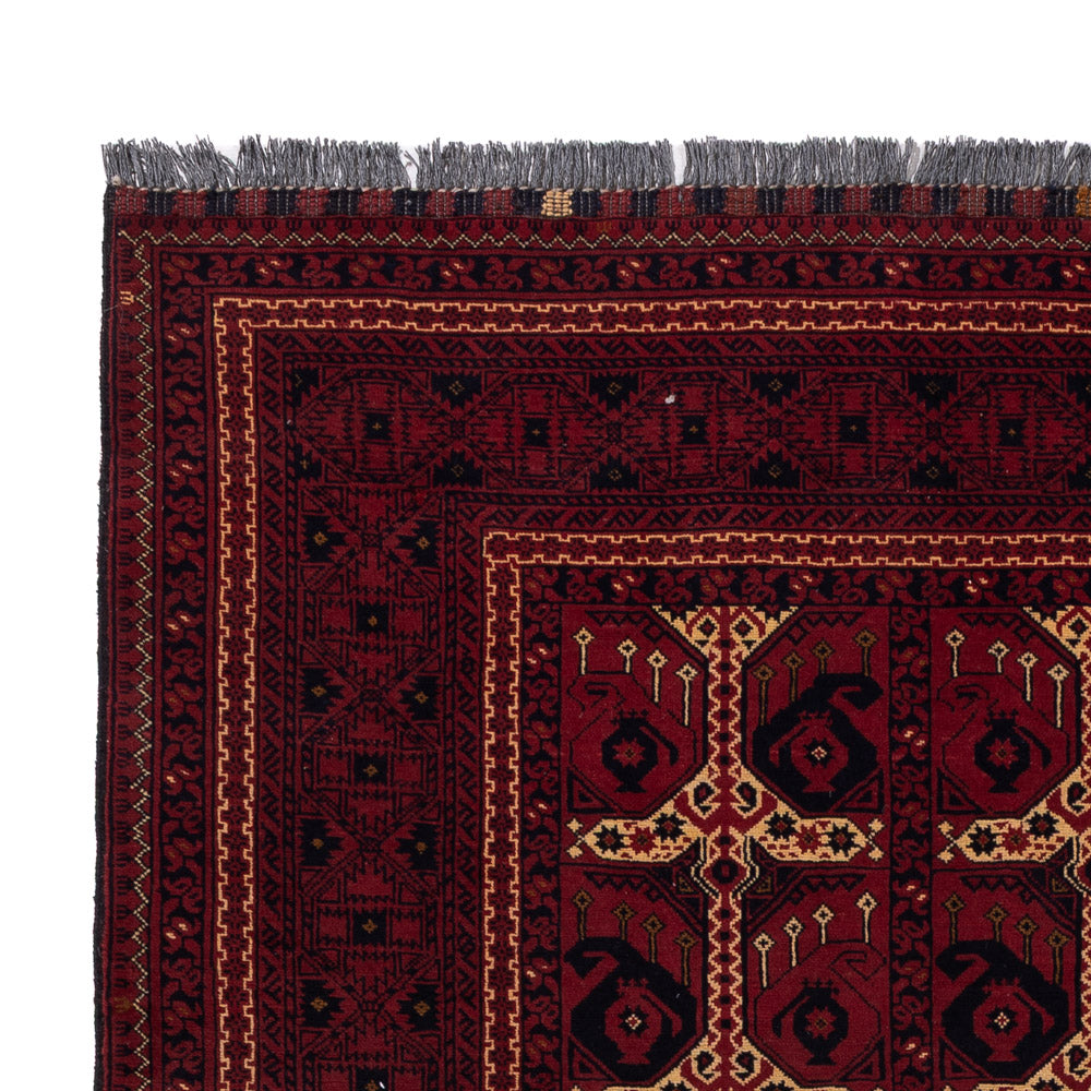 Afghan Rug - Kunduz - 238 x 163 cm - dark red